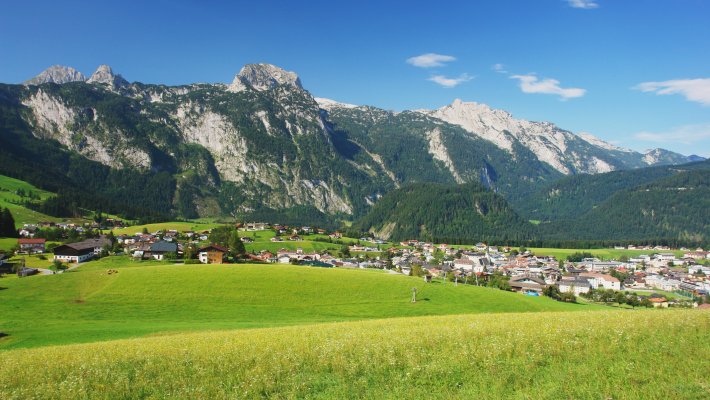 Blick auf das Tennengebirge und Abtenau © milda79-fotolia.com